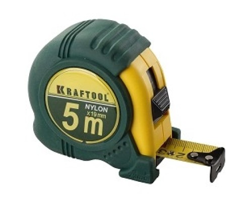 [Уровни, рулетки, мерные ленты, линейки, угольники] KRAFTOOL X-Drive 5м / 25мм рулетка с ударостойким обрезиненным корпусом [34122-05-25_z02]