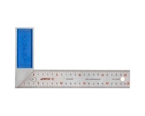 [Уровни, рулетки, мерные ленты, линейки, угольники] ЗУБР Угольник 