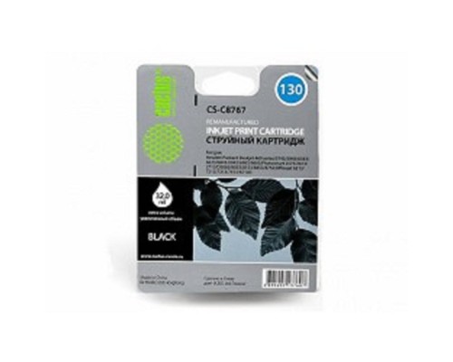 [расходные материалы] Cactus C8767HE Картридж №130 для HP Deskjet 5743/6543/6943/9803/Photosmart 2573/8453/B8353, черный, 800 стр.