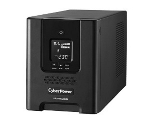 [ИБП] ИБП CyberPower PR3000ELCDSL {Line-Interactive, Tower, 3000VA/2700W USB/RS-232/EPO/SNMPslot (8 IEC С13, 1 IEC C19), 12В/9 Ач х 4}