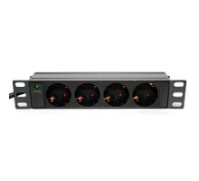 5bites PDU410A-10 Блок розеток  4S / AL / 1U / 10