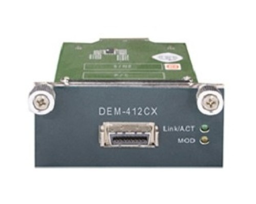 [Сетевое оборудование] D-Link DEM-412CX/A1A PROJ Модуль для стекирования коммутаторов серии DGS-3610 с 1 портом 10GBase-CX4