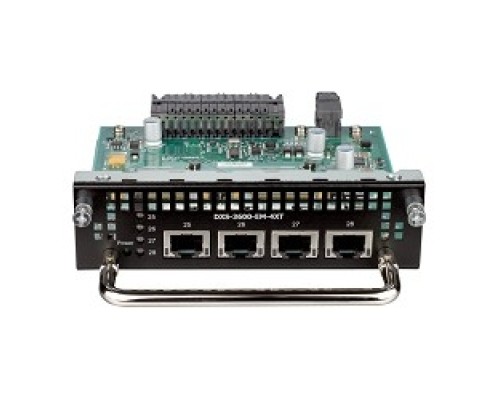 [Сетевое оборудование] D-Link DXS-3600-EM-4XT/A1A PROJ Модуль расширения с 4 портами 10GBase-T