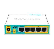 MikroTik RB750UPr2 hEX PoE lite Маршрутизатор 5-портовый 100-Мбитный  с поддержкой PoE на 4-х портах 5x Ethernet, раздача PoE, 650 МГц ЦП, 64 МБ 