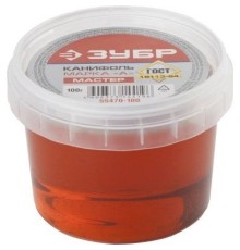 ЗУБР Канифоль для паяльных работ, пластиковая банка, 100г [55470-100]