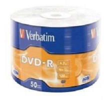 Verbatim  Диски DVD-R  4.7Gb, 16-x Data Life (50 шт) (43791)
