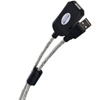 Aopen Кабель-адаптер USB2.0-repeater, удлинительный активный <Am-->Af> 10м (ACU823-10M) [6938510851321]