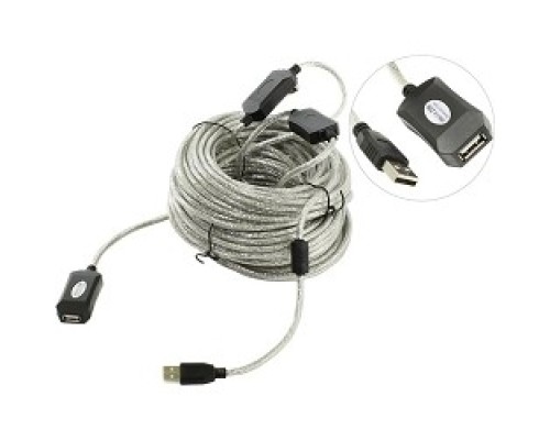 [кабели] Aopen Кабель-адаптер USB2.0-repeater, удлинительный активный <Am-->Af> 25м (ACU823-25M) [6938510851352]