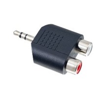 PERFEO Переходник Jack 3.5 мм (стерео) вилка - 2xRCA розетка (A7012)