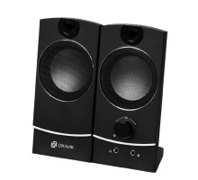 Oklick OK-118 2.0 черный 4Вт портативные