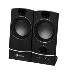 Oklick OK-118 2.0 черный 4Вт портативные