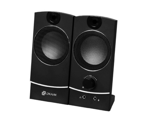 [Колонки Oklick] Oklick OK-118 2.0 черный 4Вт портативные