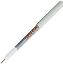 Rexant (01-2431) Кабель коаксиальный SAT 703 B, Cu/Al/Cu, 75%, 75Ом, 100м, INDOOR, белый