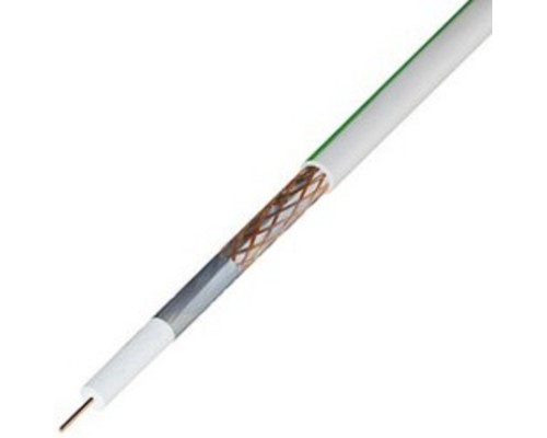 [Кабель] Rexant (01-2431) Кабель коаксиальный SAT 703 B, Cu/Al/Cu, 75%, 75Ом, 100м, INDOOR, белый