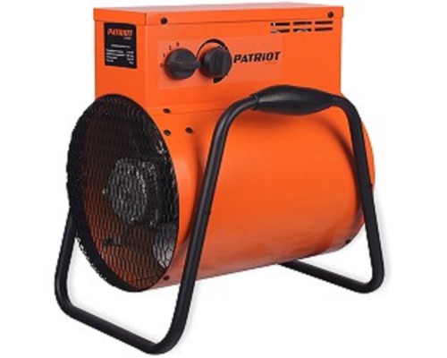 [Тепловые пушки] Тепловентилятор PATRIOT PT-R 9 [633307275] {Мощн. по ступеням 4.5/9.0 кВт, 380В, промышленная вилка на корпусе и ответная часть в комплекте,  поток воздуха 720м3/час, вес 10.6кг}