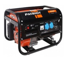 Генератор бензиновый PATRIOT  GP 3510 [474101535] {Двигатель: 4т, OHV, АИ-92, 210 сс, 7.0 л.с;  Мощность ном/макс: 2.5/2.8 кВт; Объём бака: 15 л; Розетки: 2 евро 16А;Вес: 41 кг;}