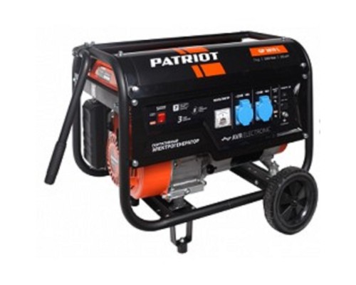 [Генераторы] Генератор бензиновый PATRIOT  GP 3810L [474101545] {Двигатель: 4т, OHV, АИ-92, 210 сс, 7.0 л.с; Мощность ном/макс: 2.8/3.0 кВт; Объём бака: 15 л; Розетки: 2 евро 16А;  Вес: 46 кг;}