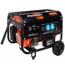Генератор бензиновый PATRIOT  GP 3810LE [474101550] {Двигатель: 4т, OHV, АИ-92, 210 сс, 7.0 л.с; Мощность ном/макс: 2.8/3.0 кВт; Объём бака: 15 л;Розетки: 2 евро 16А; Вес: 49 кг;}