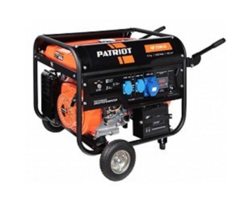 [Генераторы] Генератор бензиновый PATRIOT GP 7210LE [474101588] {Двигатель: 4т, OHV, АИ-92, 420 сс, 14 л.с; Мощность ном/макс: 6.0/6.5 кВт; Объём бака: 25 л;Розетки: 2 евро 16А,1 евро 32А;Вес: 86 кг;}
