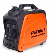 Генератор инверторный PATRIOT 1000i [474101025] {Двигатель 4т, АИ-92, 40сс,мощность рабочая/максимальная -0,7/0,9 кВт, объём бака - 2,1 л, 1 розетка Euro 16A,  вес 8,5 кг}