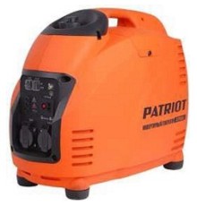 Генератор инверторный PATRIOT 2700i [474101040] {Двигатель 4т, АИ-92, 125сс, мощность рабочая/максимальная 2,2/2,5 кВт, объём бака - 5,7 л, расход топлива (100% нагр.) - 1,25л/ч, 2 розетки Euro 16A, в