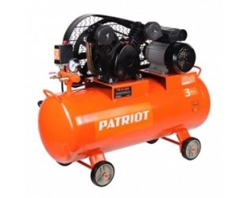 [Компрессоры, Пневматическое оборудование] PATRIOT Expert Компрессор поршневой ременной [525306325] { PTR 50-450A, 450 л/мин, 10 бар, 2200 Вт, 50 л, быстросъемный 1/4