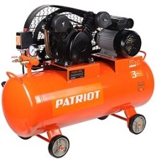 PATRIOT Expert Компрессор поршневой ременной [525306312] { PTR 80-450A, 450 л/мин, 10 бар, 2200 Вт, 80 л, быстросъемный 1/4