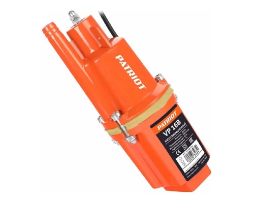 [Насосы бытовые] Насос вибрационный PATRIOT VP-16В [315302486] {Верхний забор, 16 м.ый кабель, 250 вт. 18 л/мин. диаметр 96 мм.}
