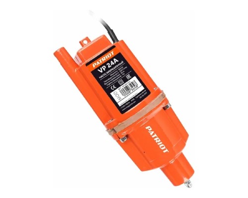 [Насосы бытовые] Насос вибрационный PATRIOT VP 24А [315302510] {Нижний забор, 24 м.ый кабель, 300 вт. 18 л/мин. диаметр 96 мм.}