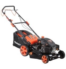 PATRIOT PT 52LS Газонокосилка бензиновая [512109024] {Рабочий объем 200сс, мощность 6.5л.с., рабочая ширина 51см, корпус сталь, регул. высоты 30-75мм прорезин. колеса 178-254мм, травосбор. 60л}