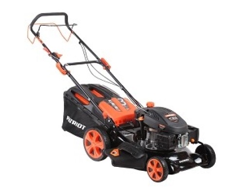 [Газонокосилка] PATRIOT PT 52LS Газонокосилка бензиновая [512109024] {Рабочий объем 200сс, мощность 6.5л.с., рабочая ширина 51см, корпус сталь, регул. высоты 30-75мм прорезин. колеса 178-254мм, травосбор. 60л}