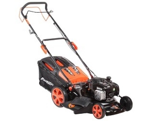 [Газонокосилка] PATRIOT PT 47BS Газонокосилка бензиновая [512109016] {Двиг. Briggs&Stratton, раб. Об. 148сс, мощн. 3.5 л.с., раб. Шир. 46см, регул. высоты 30-75мм прорезин. колеса 178-254мм, травосбор. 60л}