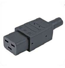 Hyperline CON-IEC320C19 Разъем IEC 60320 C19 220В 16A на кабель, контакты на винтах (плоские контакты внутри разъема), прямой