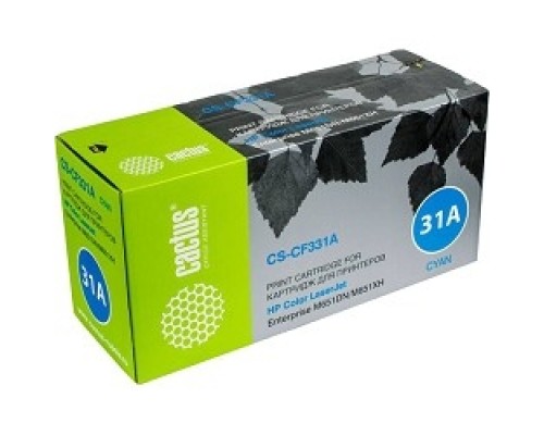 [расходные материалы] Cactus CF331A Тонер Картридж Cactus CS-CF331A голубой для HP CLJ M651dn/M651n/M651xh (15000стр.)