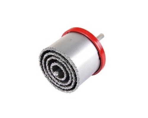 [Буры,сверла,долото] Набор коронок Hammer Flex 224-204 DR CR 65  кафелькирпич, 4шт.:33,53,67,83мм+адаптер [62231]