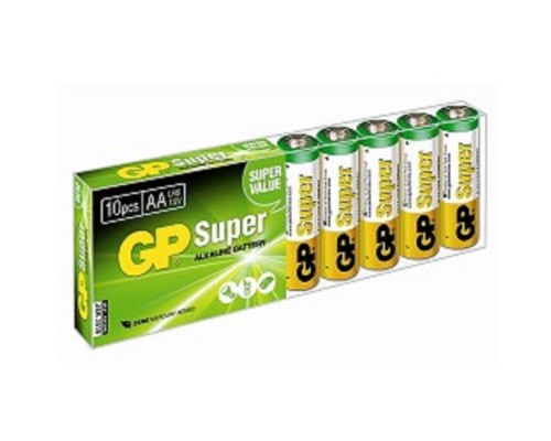 [Батарейка] GP 15A-2CRB10 / 15AA21-2CRSWC10 Super Alkaline G-Tech (10шт. в уп-ке)