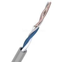 Rexant (01-0002) Кабель витая пара U/UTP, CAT 5e, PVC, 1PR, 24AWG, INDOOR, SOLID, серый, 305м