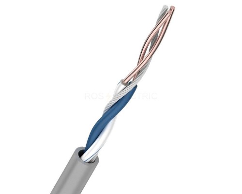 [Неэкранированная витая пара (бухты)] Rexant (01-0002) Кабель витая пара U/UTP, CAT 5e, PVC, 1PR, 24AWG, INDOOR, SOLID, серый, 305м