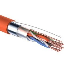 Rexant (01-0150) Кабель витая пара F/UTP, CAT 5e, ZH нг(А)-HF, 4PR, 24AWG, INDOOR, SOLID, оранжевый, 305м
