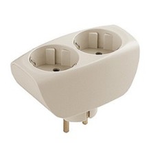 ЭРА Б0002369 Разветвитель SP-2e-I сл. кость 2 гн. с заземлением