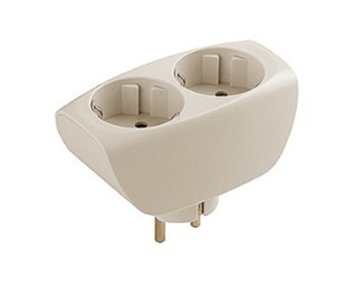 [ЭРА Удлинители бытовые, Сетевые фильтры] ЭРА Б0002369 Разветвитель SP-2e-I сл. кость 2 гн. с заземлением