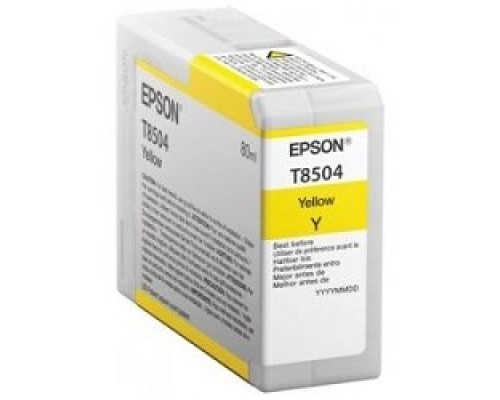 [Расходные материалы] EPSON C13T850400 Картридж для SC-P800, жёлтый, 80 мл. (cons ink)