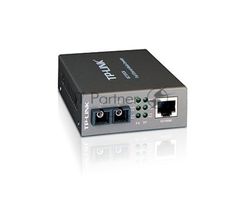 Медиаконвертер TP-Link SMB MC100CM 10/100Mbps RJ45 to 100Mbps multi-mode SC fiber Converter, Full-duplex,up to 2Km, switching power adapter, chassis mountable
