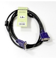 TV-COM Кабель соединительный (QCG120H-1.8M) SVGA (15M/M) 1,8m 2 фильтра [6939510844122]