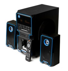 Dialog Progressive AP-222B BLACK - акустические колонки 2.1, 30W+2*10W RMS, Bluetooth, USB+SD reader