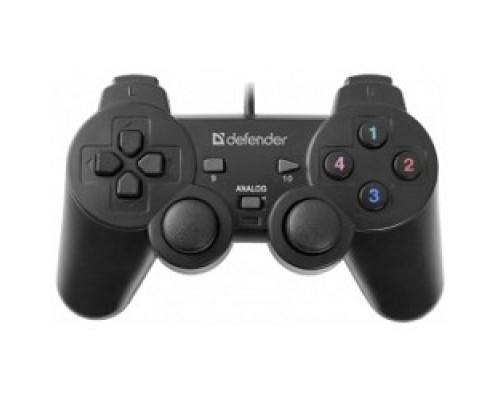 [Геймпад] DEFENDER Omega USB, Проводной геймпад, 12 кнопок, 2 стика [64247]