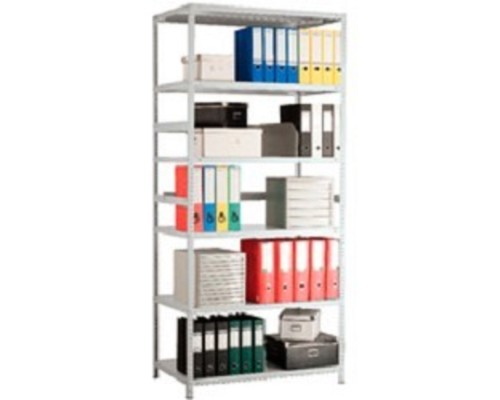 [Металлические стеллажи] Стеллаж MS 200KD/100x30/4 (Размеры внешние (ВхШхГ) 2000х1000х300 мм, 4 полки, с разборной стойкой) [S24099243402]