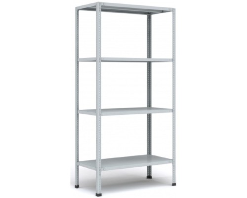 [Металлические стеллажи] Стеллаж MS 200KD/100x60/4 (Размеры внешние (ВхШхГ) 2000х1000х600 мм, 4 полки, с разборной стойкой) [S24099246402]