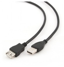 Bion Кабель удлинительный USB 2.0 AM/AF, 1.8 м, черный [BXP-CCP-USB2-AMAF-018]