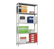 Стеллаж MS 185/100х40/4 (Размеры внешние (ВхШхГ) 1850х1000х400 мм, 4 полки, с единой стойкой) [S24199154402]